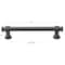 Gliderite Hardware 5-1/16 in. Center to Center Matte Black Classic Euro Bar Pull - 4361-128-MB 4361-128-MB-1 - alternate 2